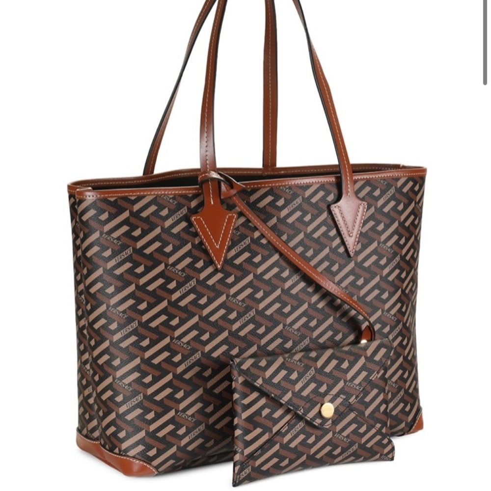 VERSACE La Greca Signature Tote Bag
